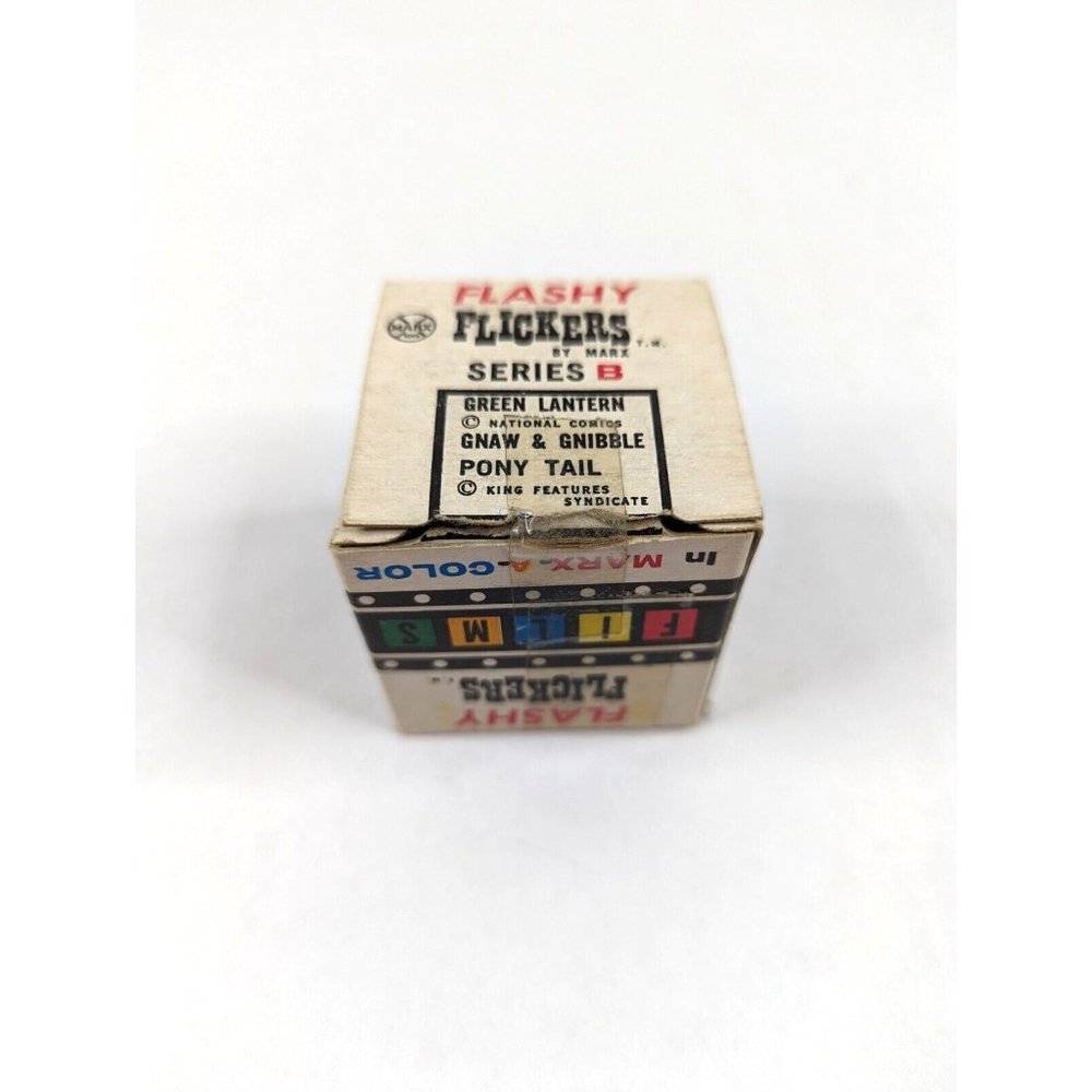 Vintage 1960s MARX Flashy Flickers Films Series B Green‎ Lantern Gnaw Pony Tail